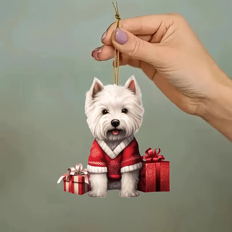 

1pc Christmas , Dog Decoration, Non-electrical Hanging Decor