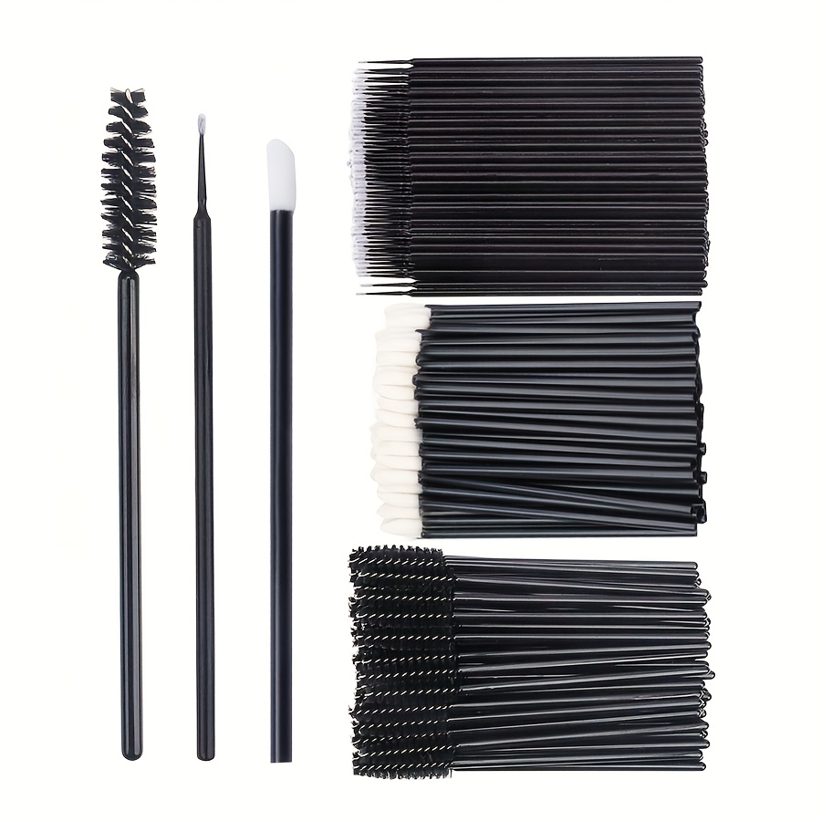 250pcs makeup tools kit eyebrow brush eyelash mascara wands lipstick lip brush disposable eyeliner eyeshadow lash extension applicators makeup accessories with organizer container box details 4