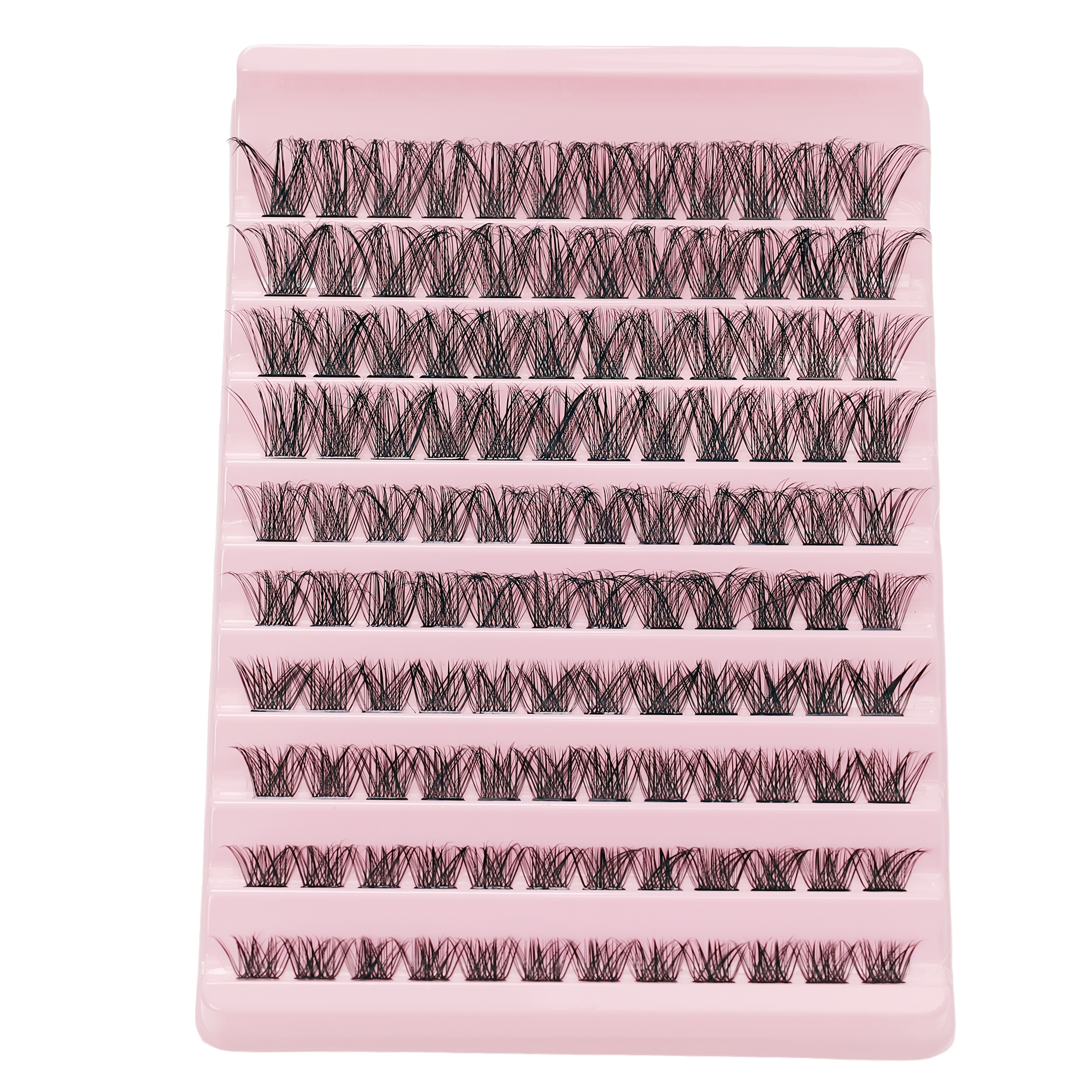 Image of 1 Cluster (10 ) False Eyelashes - Thick -curve Lashes With , Diy Application For Volume & Length - Natural Look For Daily Wear Or - Suitable For Asian/european/eye Shape