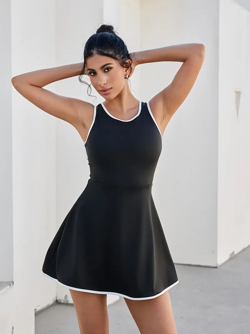 womens zipper outdoor tennis dress built in shorts - Temu womens zipper outdoor tennis dress built in shorts - Temu
