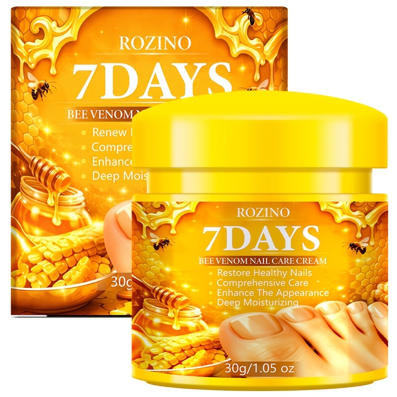 Image of Ultra- 95% Bee Venom 7-day Nail Care +, 7-day Renewal Nail Cream, For 24-hour Of Discolored, Thickened, And Damaged Nails, Maintaining Good Condition, Fast-acting, Immediate Stop Of Spread
