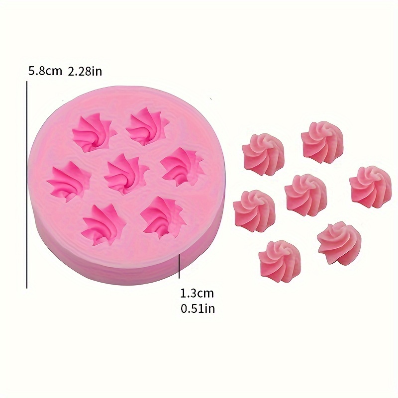 Image of 1pc, Circular Mold, Silicone Mold, Dry Perth Flipping Mold