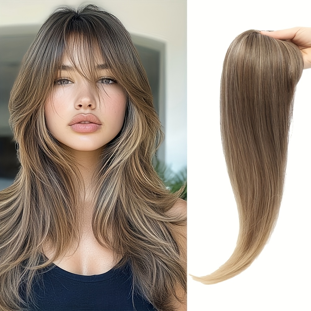 18-inch Hair Extension For Women - Fluffy Clip-in Piece 360° For Thinning Hair And Bangs