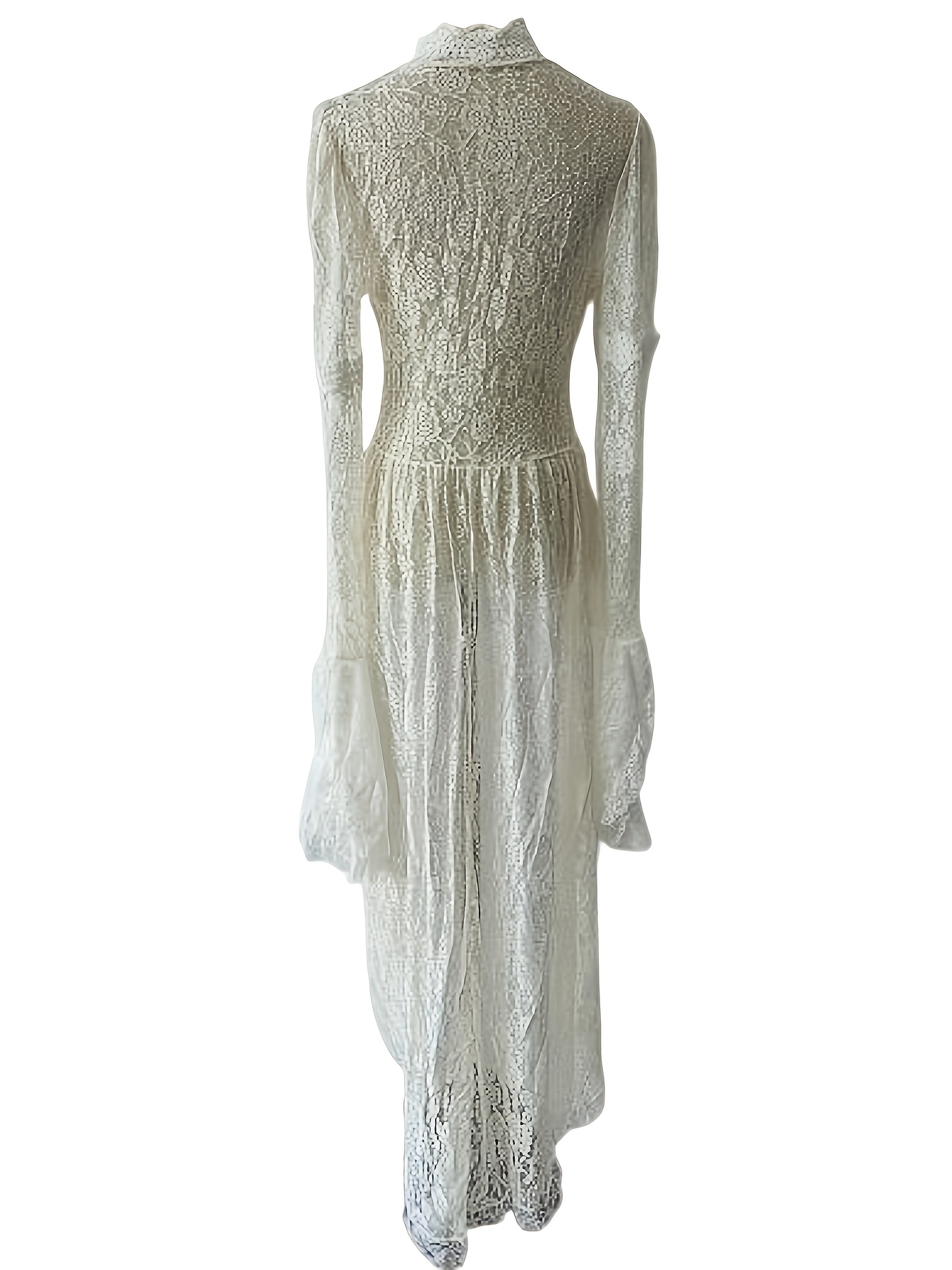 drop waist ivory dress Flowing Dropped Waist Maxi Dress main image 0