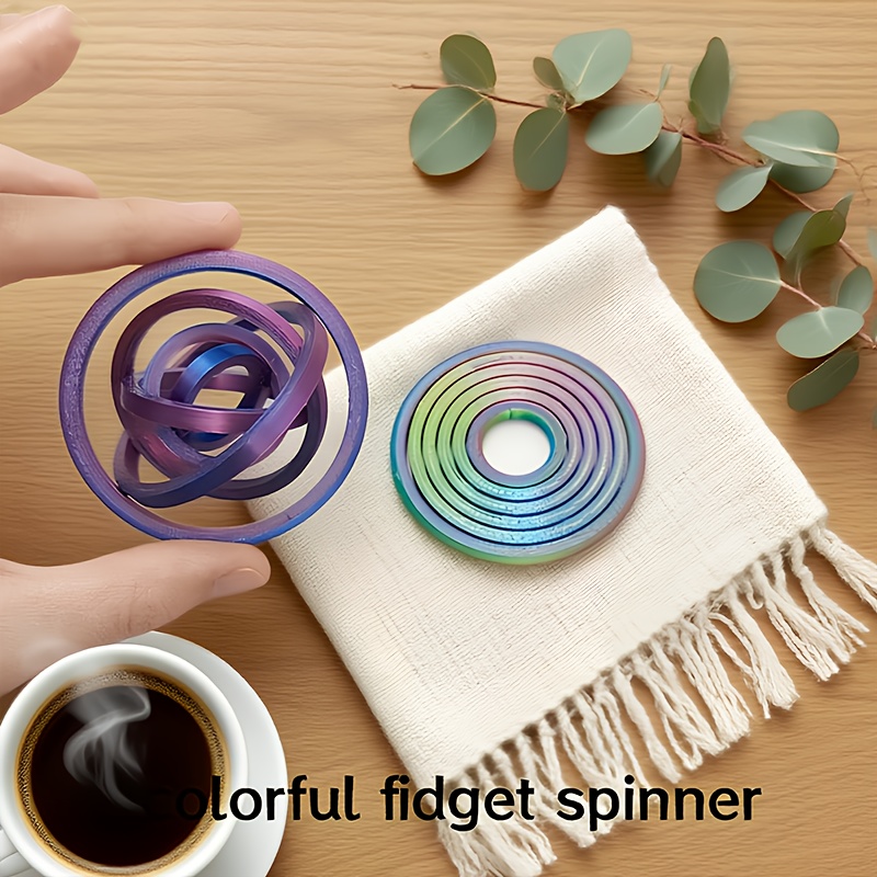 1pc individually packed 3d printed stress relief rotating fidget ring suitable as a valentines day christmas stress relief gift anxiety relief stress relief gift for adults