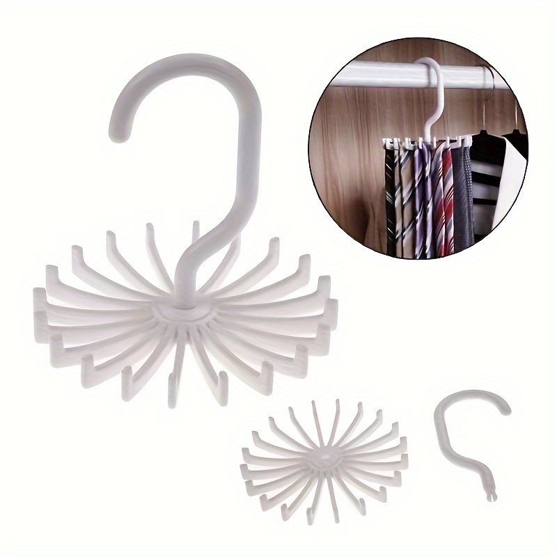 

Rotating Hanger - Of 1, Plastic Organizer For Scarves, Belts, And Accessories, Wall-mountable Hook System For Coats And Hats