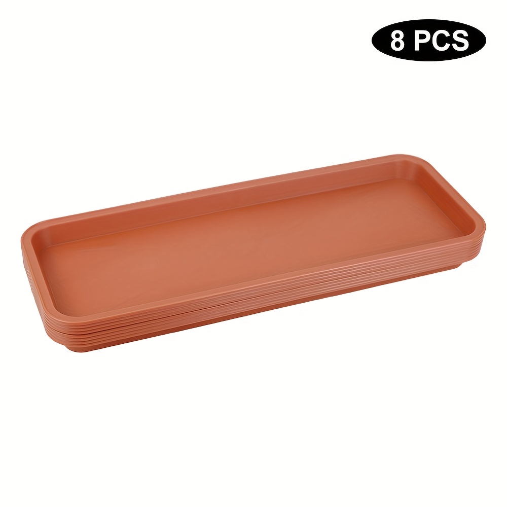 4 8 12pcs 15 7x5 9 inch large plastic plant drip trays - Temu