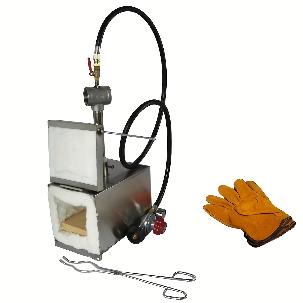 

Metal Melting Furnace Kit Burner 2500°f/1370°c Blacksmith Foundary Home Kiln Casting Tool.