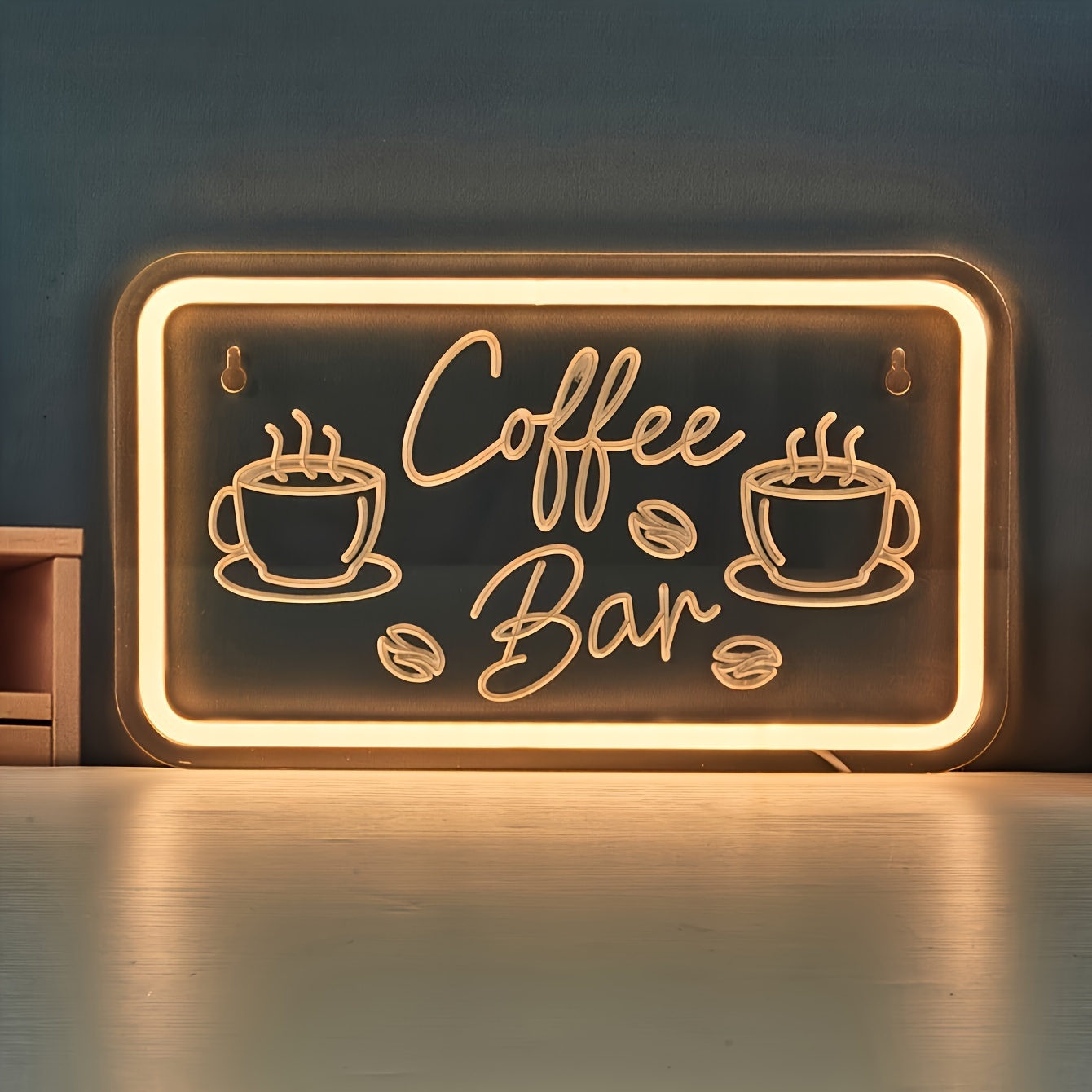 

Usb-powered Led Neon Coffee Bar Sign - Versatile Wall Decor For Indoor & Outdoor Parties, Rooms, And Holidays