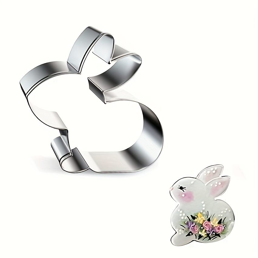 

Stainless Steel Easter Bunny Cookie Cutter - Diy Rabbit Shaped Biscuit Mold For Holiday Baking, 1pc, & , Bunny Accessories