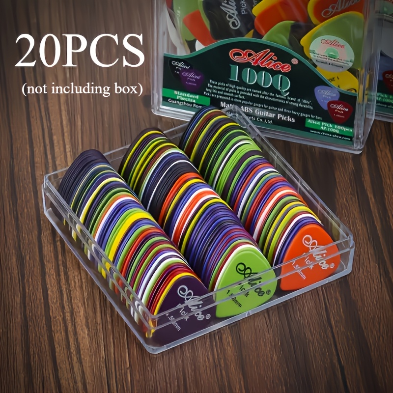 

20pcs, Mixed Colors, Thickness 0.58 - 1.5mm, Suitable For Acoustic, Electric Guitars And Bass Guitars