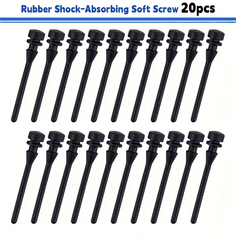 TEMU Kit di installazione a in silicone per riduzione del rumore e assorbimento degli urti, 20 pezzi, per ventole di case computer, per ventole CPU