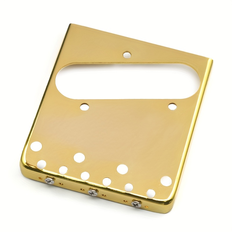 Electric Guitar Bridge with 3 Adjustable Brass Saddle 76.5*85mm for 6 String Electric Guitar Black/Golden/Silvery, Instrument Repair, String Instrument Parts, Classic Bridge Design, Vintage Guitar Hardware, Highquality Saddle, Replacement Bridge