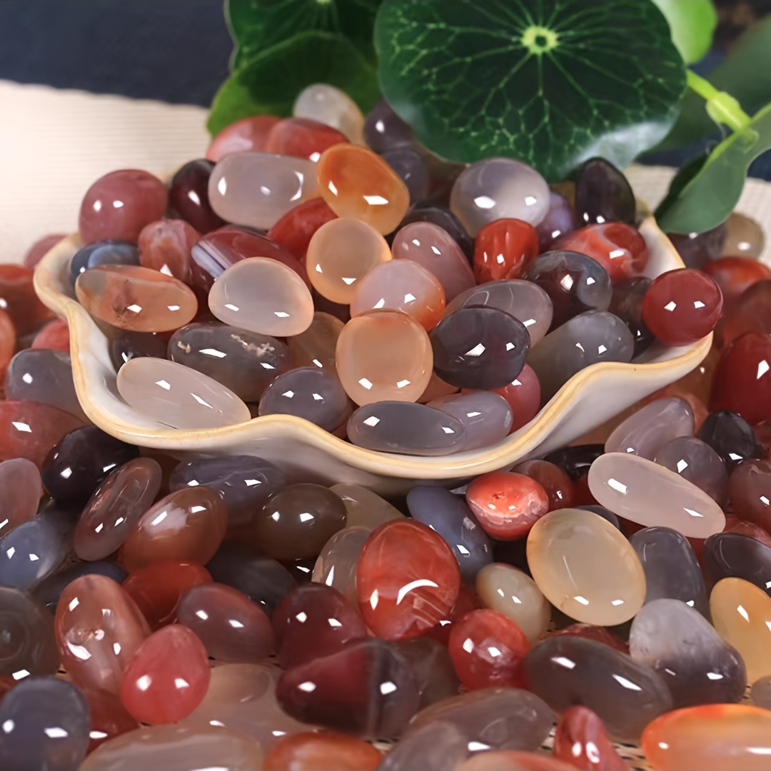 

Vibrant African Crystal Chips, 100g - Polished Irregular Stones For Decor, Fish Accents, Vase Fillers & Aromatherapy