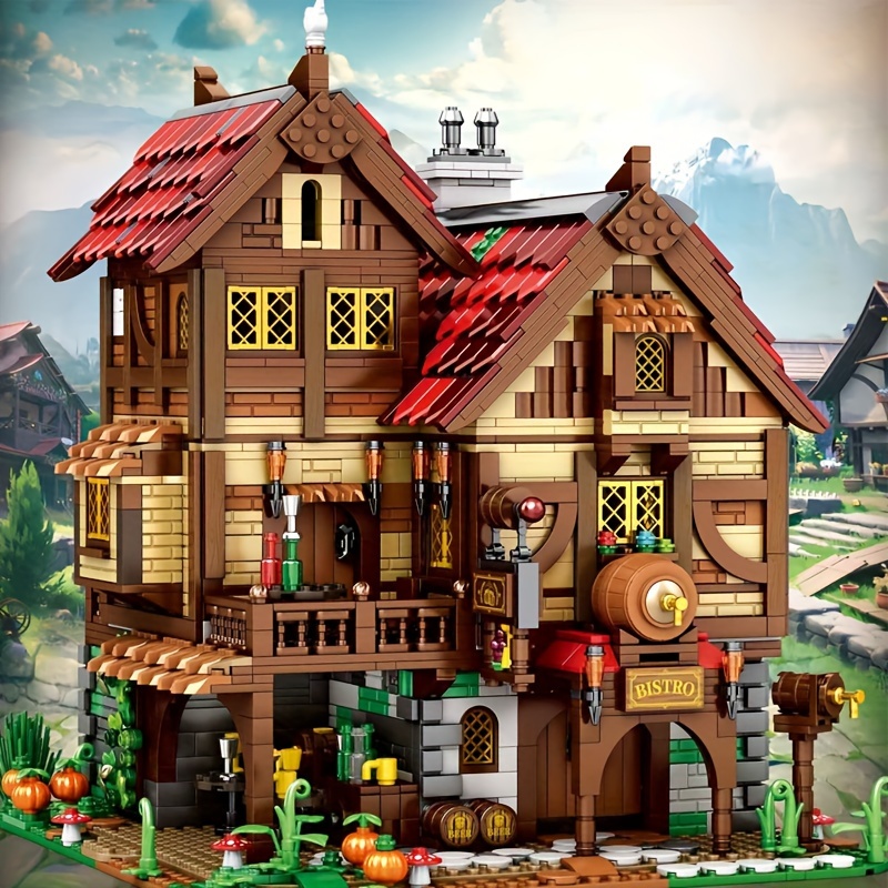 without   2381 pcs bricks assembly building block model for christmas halloween gift rb66018 moc medieval     toys for home decoration