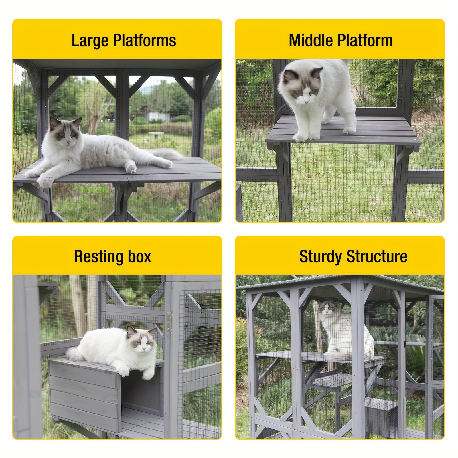 Aivituvin Cat Walk In Extra Large Outdoor Cat - Temu