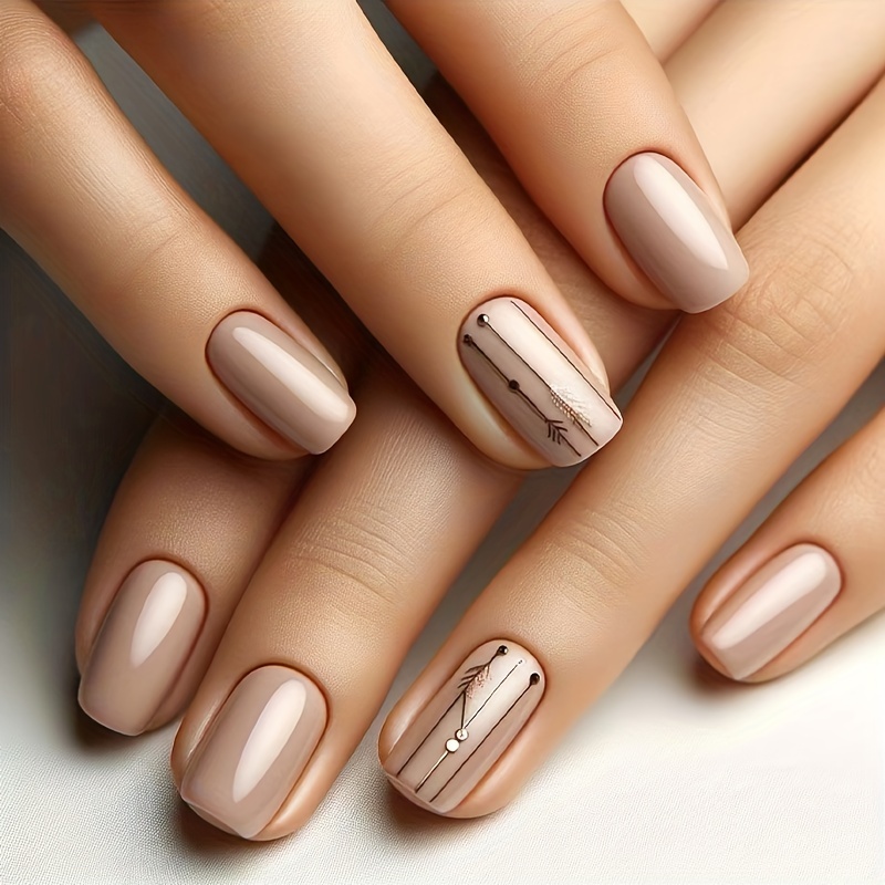 

Lot de 24 ongles à presser, pointes carrées courtes, et , et , manucure