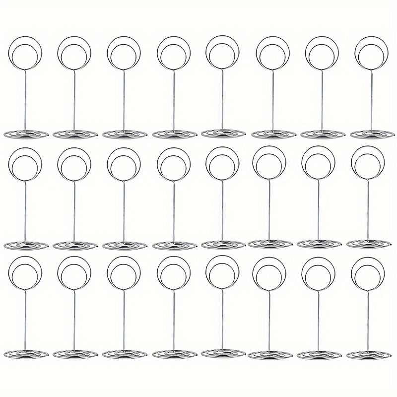 

24-piece Metallic For Wedding Tables, Business Cards & Photo Memos (silvery)