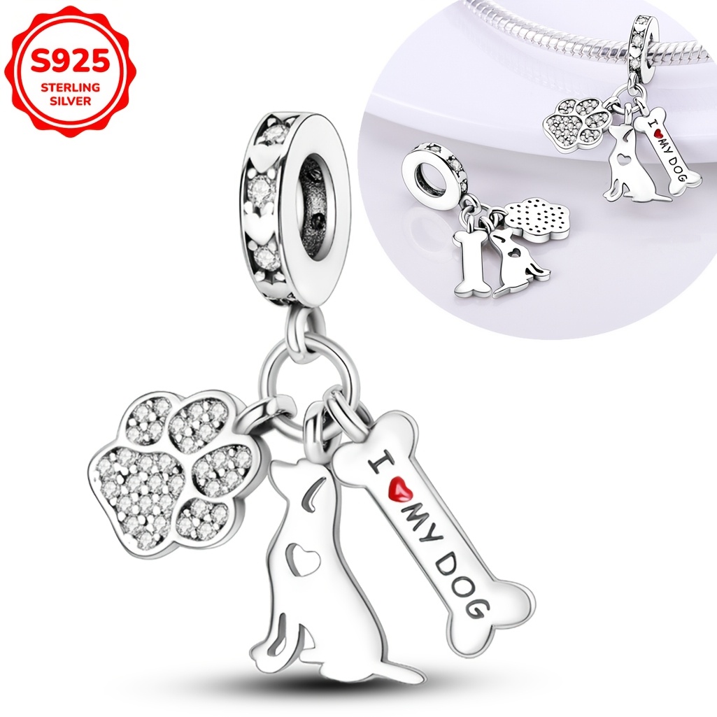 

A 3-gram 925 Bone Pendant Suitable For Original Brand Bracelets And 3mm Chain Necklaces, A Stylish And Jewelry Gift For Women.