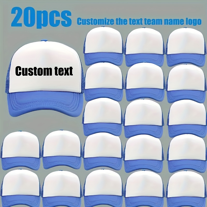 20 Custom Logo Trucker-Style Baseball Caps