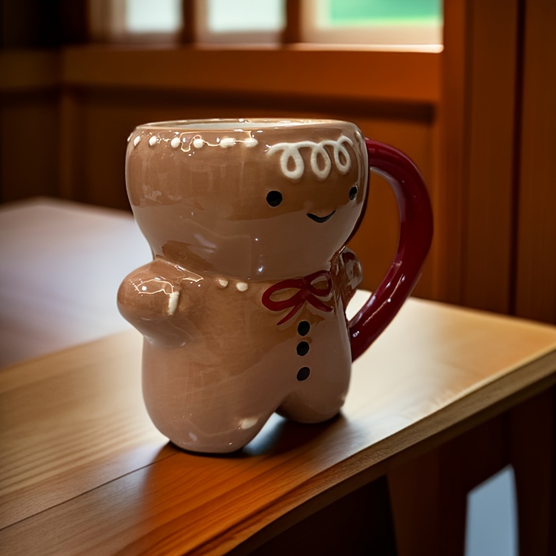 pepparkaksgubbe keramisk julkaffe kopp återanvändbar - Temu Sweden