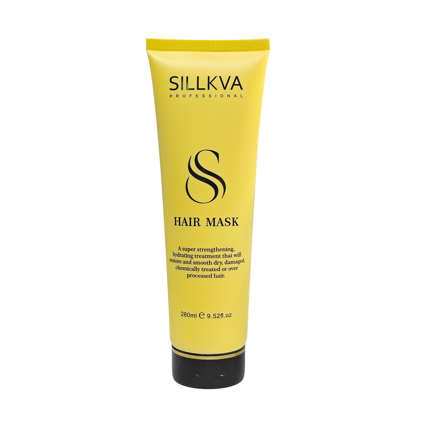 TEMU Masque Capillaire SILLKVA PROFESSIONAL Keratine 8 Secondes - Pack Jumbo de 280ml (Équivalent à 4x70ml) pour Cheveux , Abîmés et Traités