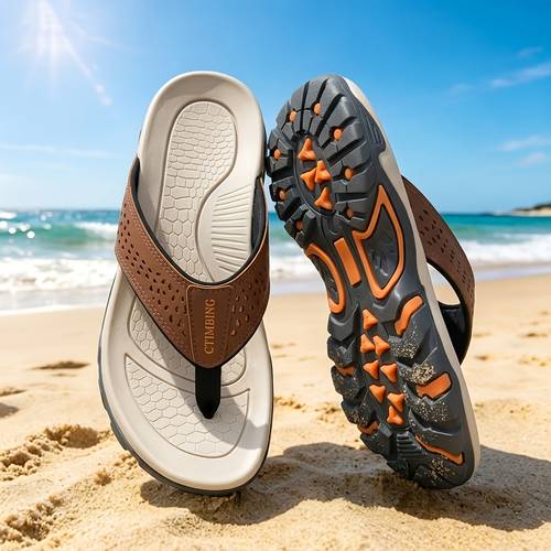 mens flip flops with arch support comfortable soft thong sandals lightweight non slip summer casual indoor outdoor sport slippers for men