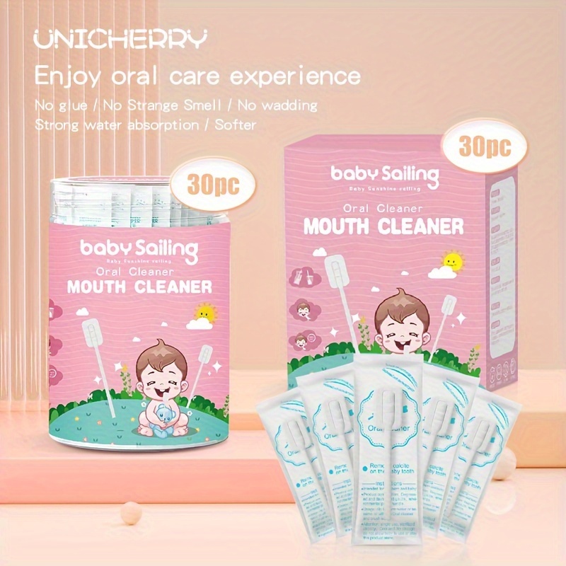 

Unicherry 30pcs Disposable Tongue Cleaners - Gentle Oral Care Toothbrushes For & , White