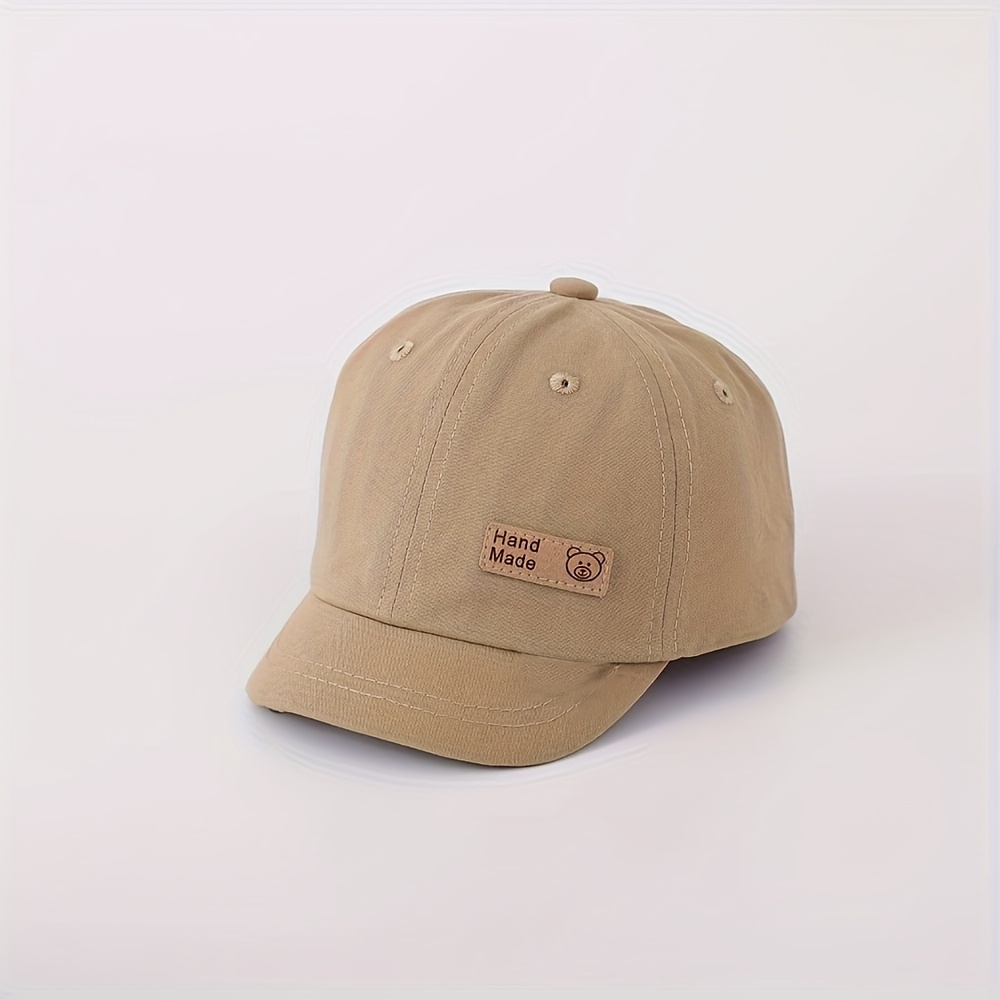 1 Baby Hat, Thin Spring/ Baseball Cap, Infant And Toddler Short-brim Peaked Cap, Boys' And Girls' Sun Hat, Children's Sun Visor, Suitable For And Outdoor , For 6-24 Months, Head 44-48cm