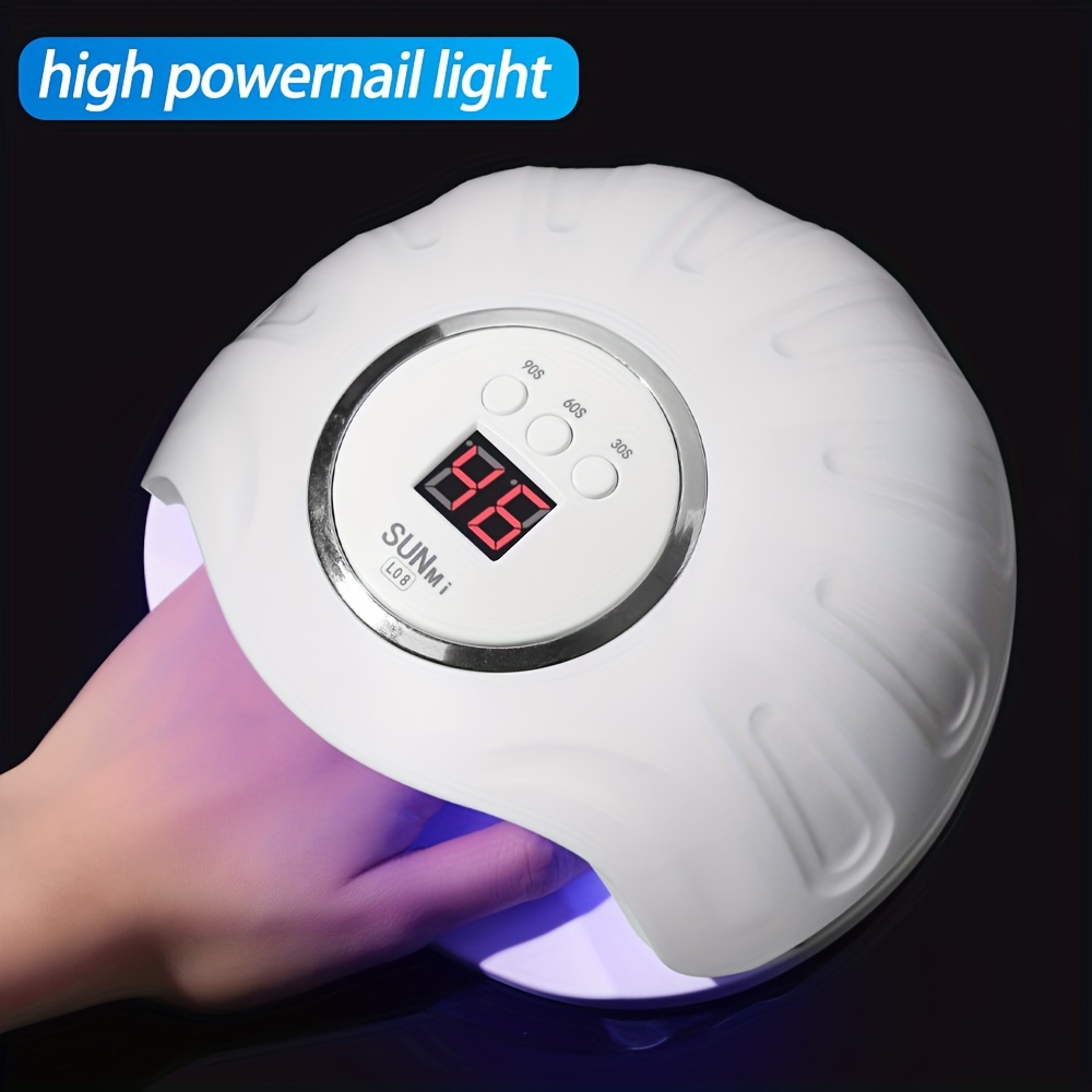 

Led Nail Lamp, 24 Beads Uv Nail Dryer With 3 Timer Settings, Fast Curing Gel Polish, Non-blackening, Plastic Material