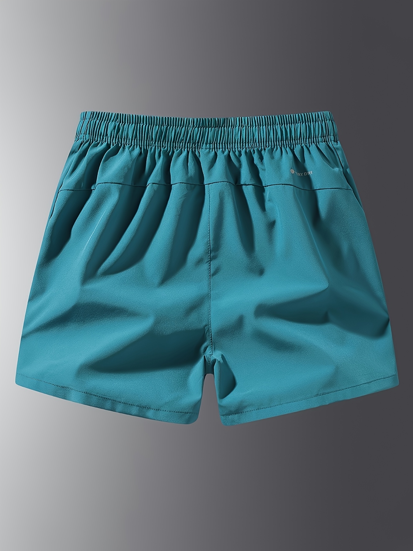 3pcs Maillots de Bain d'Été pour Hommes - 92% Polyester, Couleurs Unies (Sarcelle, Noir, Vert Olive), Taille Élastique avec Cordon de Serrage et Poches, Shorts de Sport Décontractés pour la Natation & les Activités de Plage, Vêtements d'Été | Design Simple et Uni | Poches Latérales