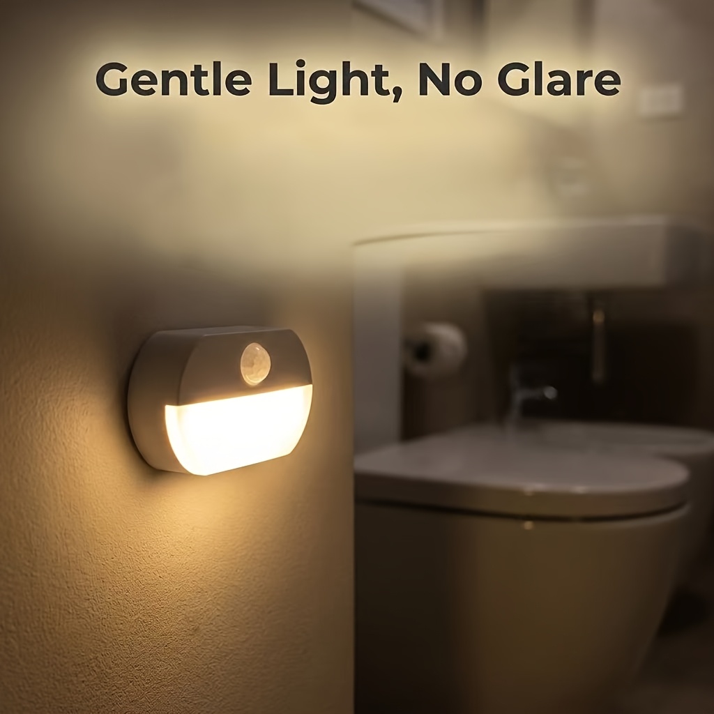 4pcs Motion Sensor Night Lights, LED Under Cabinet Lights
