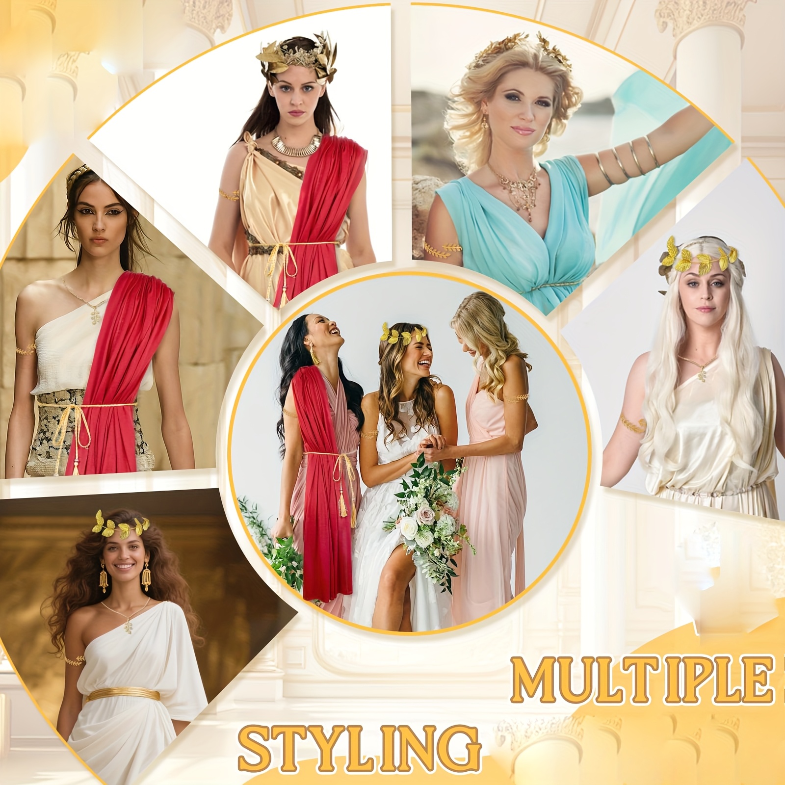 3pcs costume additions set women ancient roman - Temu Cyprus