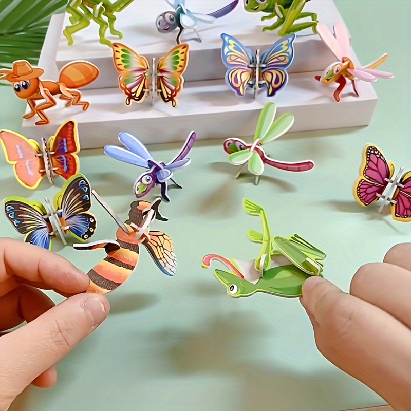 

50pcs, Foam Insect Pattern Event Party Supplies, Hand Spliced Festival Decoration, Table Decoration, Birthday Gift Supplies