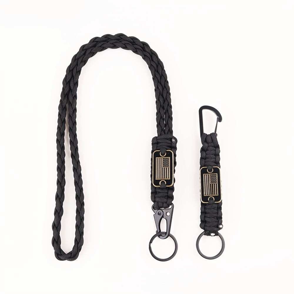 Paracord Lanyard Lanyard For Badge And Keys Keychain Wallet