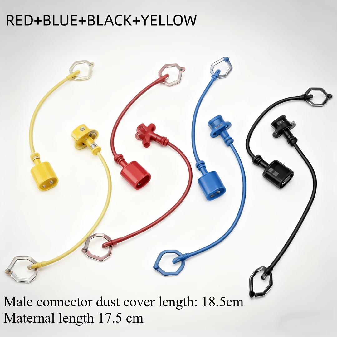 E-shop 4 Paar Hydraulische Schnellkupplungen, Staubkappen für Steckverbinder und Staubkappen für Buchsen, Gummi-Staubkappen, die vor Verschleiß von