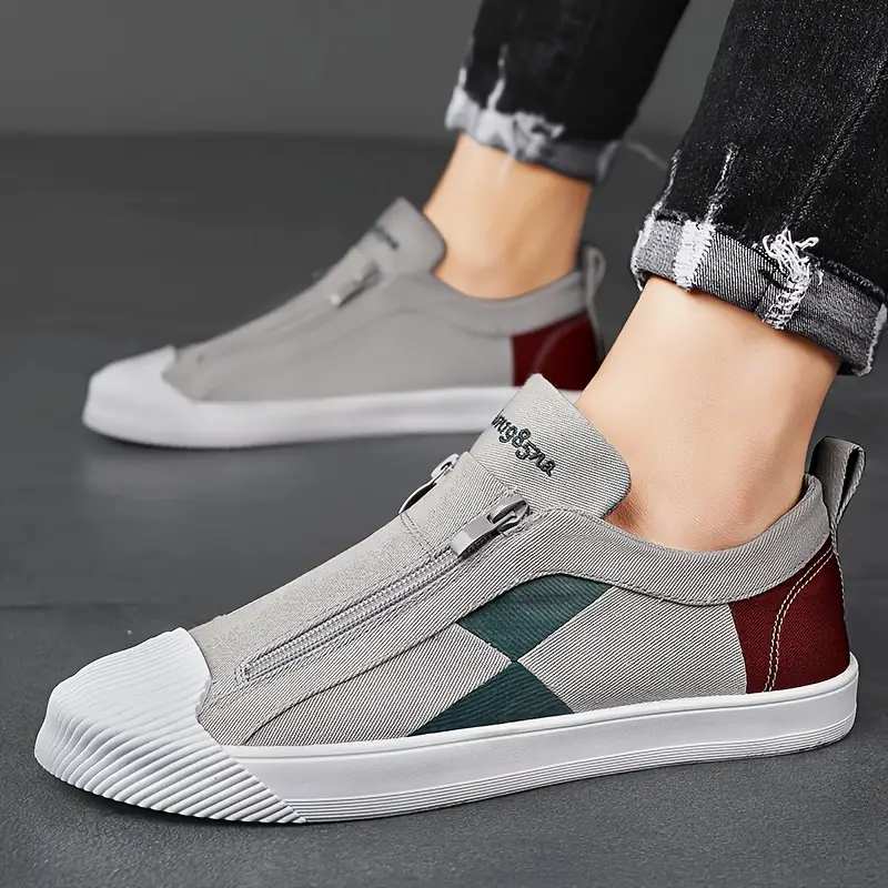 mens shoes with zip up sneakers mens footwear details 3