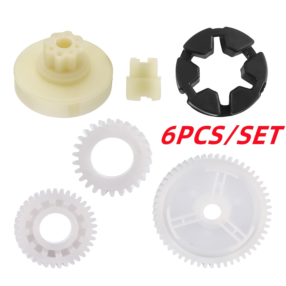 TEMU Kit de reparación de repuesto para regulador de elevación de motor de de ventana eléctrica de coche, 6 piezas, reemplazo para Mazda 5 6 CX-7 RX8