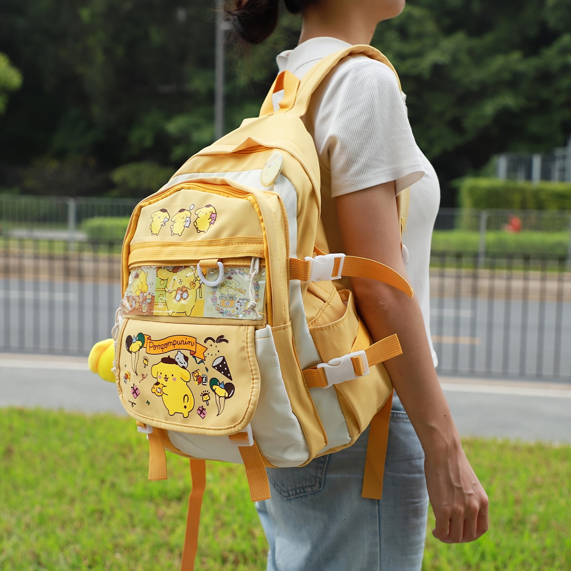 official pom pom school backpack compatible - Temu