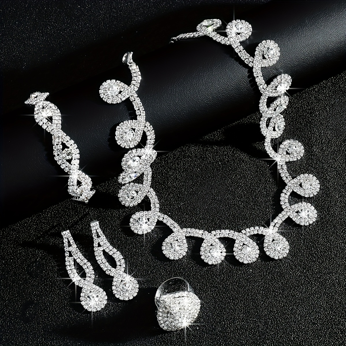 High end Water Drop Bride Jewelry Set
