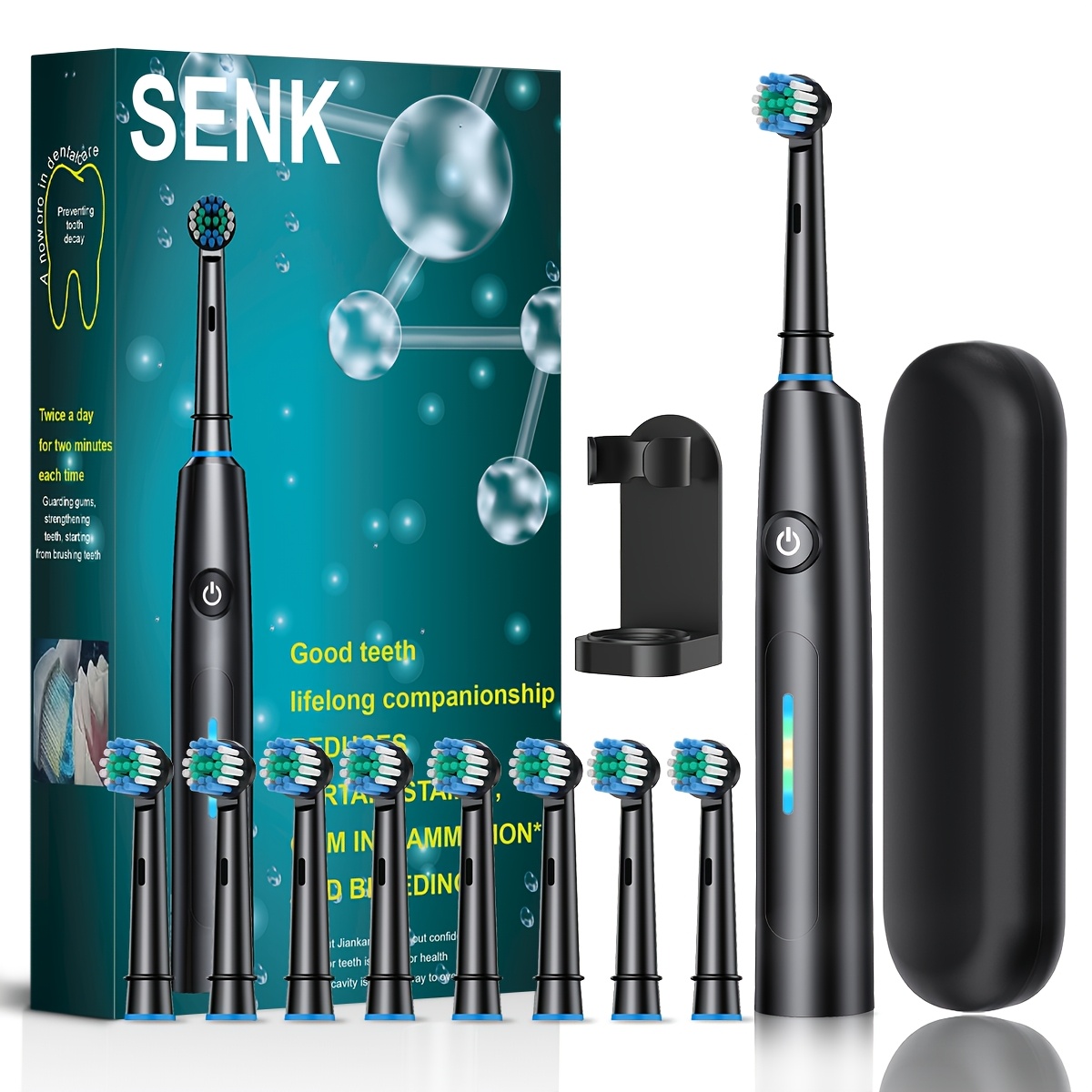Ip"67" Waterproof Fully Automatic Electric Toothbrush For Adults With 6 Vibration Frequency Cleaning , Usb Charging, Deep Cleaning Soft-bristled Toothbrush