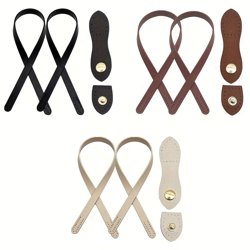 E-shop 12-teiliges Set Handgefertigte Handtaschen-Hardware-Zubehörteile mit PU-Schnappverschluss, Kompatibel für DIY-Handtaschenherstellung,