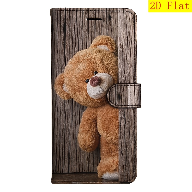TEMU Phone Case - 2d Flat Doll Flip Wallet Case For S8 S9 S10 M10 A30s A50s Note 10 20 A10s A20s A51 A71 S20 A11 A31 S20 S21 A42 A12 A16 A32 A52s A72