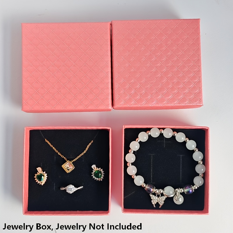 imagen del artículo joyero de 36 piezas con   de  ,   y elegante, empaque de papel   calidad para collares, colgantes, pulseras, aretes, pendientes de  , anillos, ideal para exhibición, día de la  , compromisos,  , regalo de   y regalos de aniversario (joyería no incluida)
