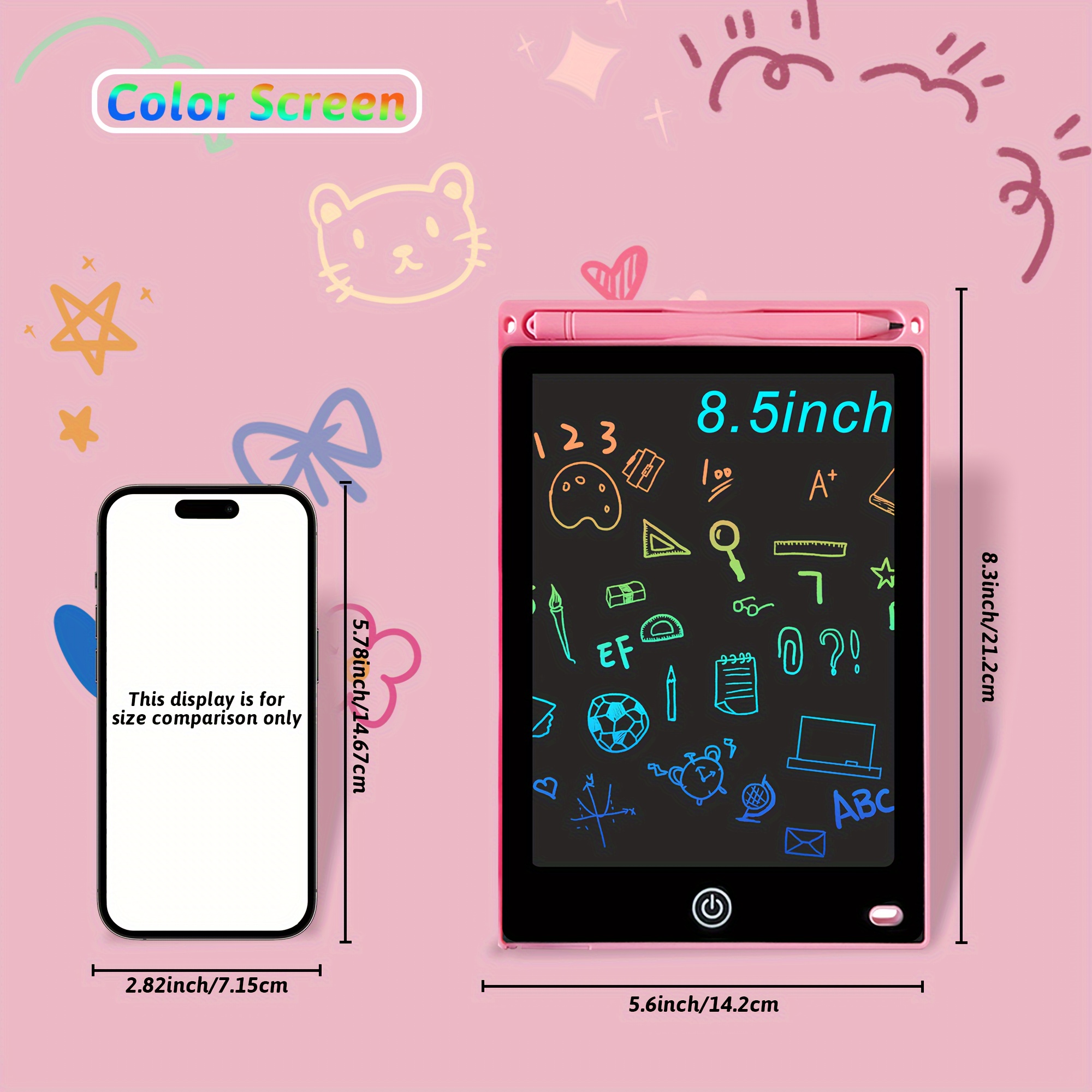 Xzbb Lcd Writing Tablet Kids Toddler Doodle Board Message - Temu Australia