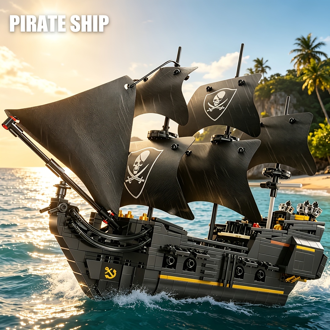 921pcs Pirate Ship Model Building Blocks Toy