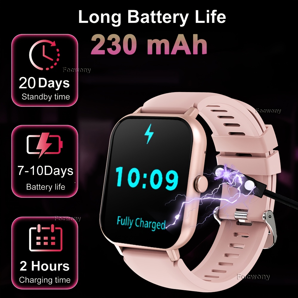 Smart Watch Compatible with iPhone & Android, Voice Control
