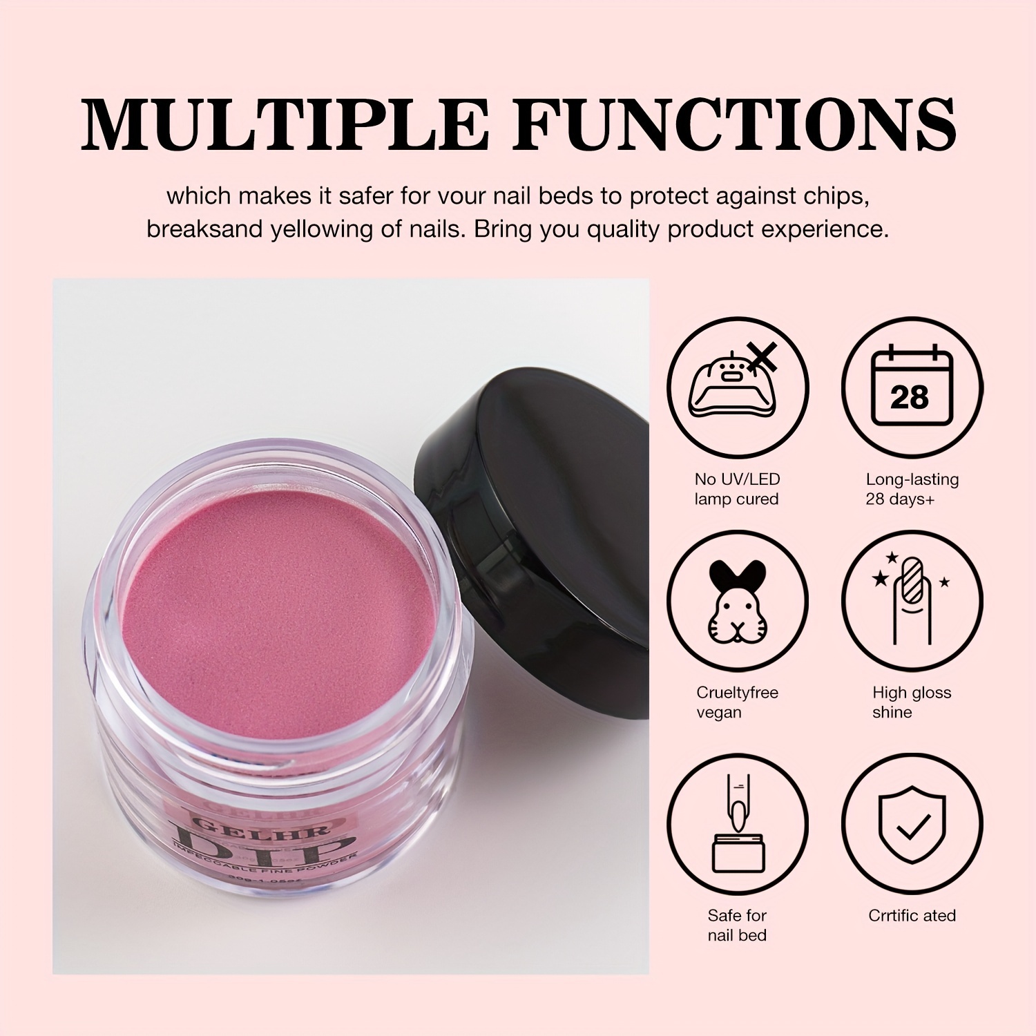 AZUREBEAUTY Dip Powder Set 6 Pcs Translucent Nude Pink Sheer Color, Natural  Clear Dipping Powder Milky Jelly Effect French Nail Art Starter Manicure