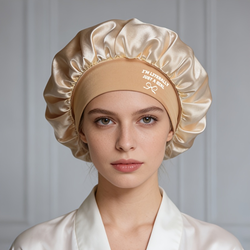 TEMU Nueva Gorra de Dormir de Moda para Protección del Cabello, Cómoda y Delgada para Uso Nocturno, Previene el Cabello Despeinado