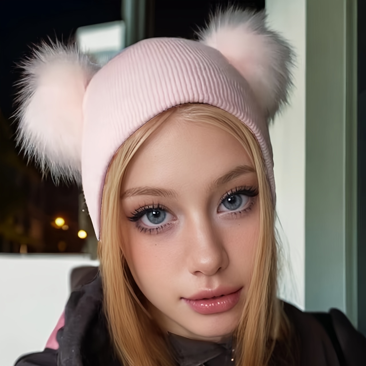 

3pcs Set Beanie Pom , & , Washable, Safe, Hat For